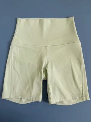 Lululemon Align High-Rise Kohlrabi Green‎ Athleisure 6” Shorts thumbnail 3