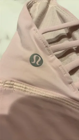 Strawberry milkshake Free To Be Wild Long Lululemon Line Sports Bra size 2 thumbnail 3