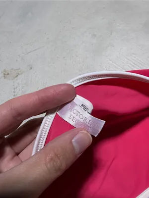 Victoria’s Secret Women’s Pink swim Skirt with White Waistband medium y2k thumbnail 5
