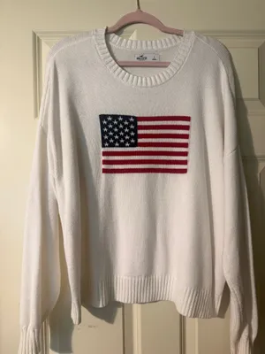 Hollister American Flag Sweater thumbnail 1