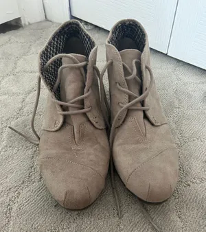 Mini Bootie Wedges Gray Size 8.5 thumbnail 3