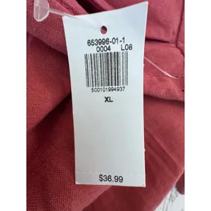 Old Navy Extra High-Rise Linen-Blend Taylor Shorts Dark Red XL NWT‎ 653996-01-1 thumbnail 3