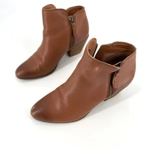Frye Judith Zip Ankle Bootie Whiskey Cognac Brown‎ Size 7 Double zipper boot thumbnail 3