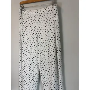 Eberjey Gisele Printed Long Pj Pants Tencel Heart To Heart White Bkack XL NEW thumbnail 4