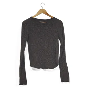 We The Free Long Sleeve Crew Neck Lettuce‎ Hem Top Charcoal Gray Size Medium thumbnail 2