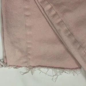 Baby pink flare leg raw edge denim pants woman’s size xtra small thumbnail 2