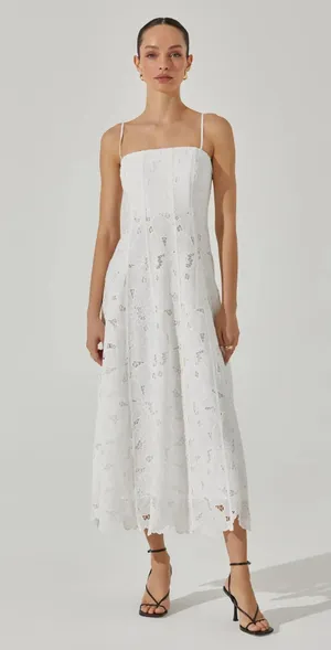 ASTR The Label Cotton Eyelet Dress thumbnail 1