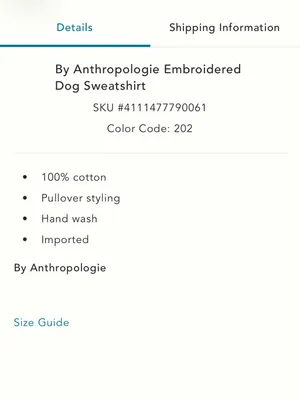Anthropologie Embroidered Dog Sweatshirt thumbnail 5