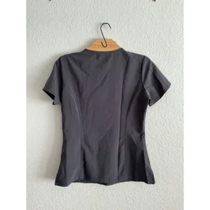 Dickies EDS Essentials Scrub Top XS Excellent Gray V-Neck Short Sleeve Stretch thumbnail 2
