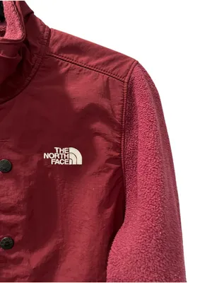 The North Face Tundra RTO 1/2 Zip Fleece Pullover Burgundy Maroon Women's Size L thumbnail 3
