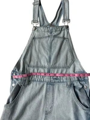 Wild Fable Light Blue Baggy Overalls thumbnail 4