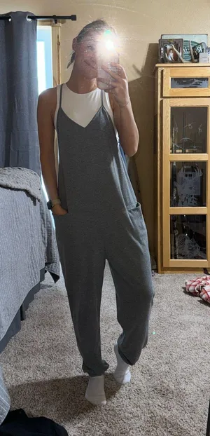 Shein Jumpsuit Grey Small thumbnail 1