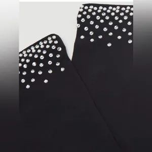 NWT Calzedonia Black Rhinestone Diamanté Ankle Socks One Size thumbnail 3
