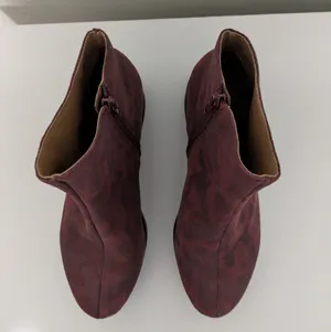 Lucky Brand Karmeya Platform Ankle Boots Red Pattern 7.5 thumbnail 3