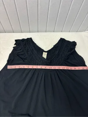 We The Free Black Coconut tree Smocked Off-Shoulder Tunic Top Size S thumbnail 7