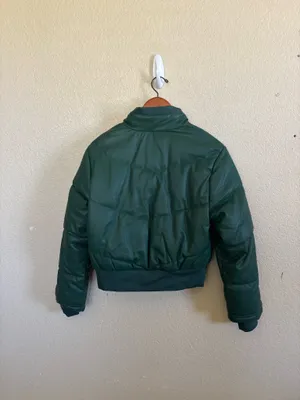 Green Ci Sono Puffer Jacket thumbnail 4
