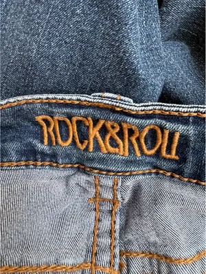 Rock & Roll Women's Blue Denim Bootcut Jeans Size 30x30 thumbnail 3