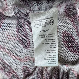 Free‎ People Floral Ruched V-Neck Top Purple Cream Long Sleeve Bell Cuff XS thumbnail 5