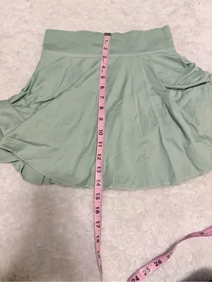 OQQ medium Women's green High-Waisted Flared Athletic Skort thumbnail 3