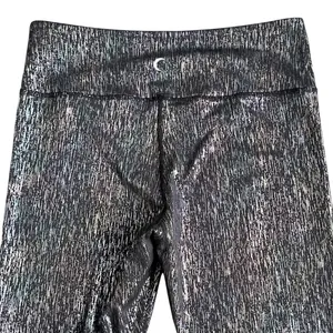 Zyia Active Black Vertical Mirage Light and Tight High Rise 7/8 Leggings Size 12 thumbnail 9
