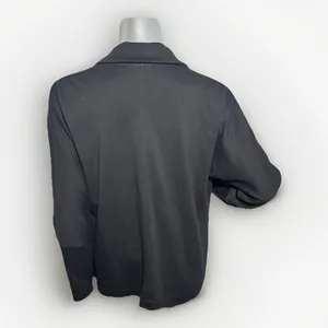 PACT Airplane Collection Relaxed Knit Blazer Jacket Black Medium Sustainable thumbnail 6
