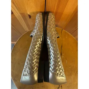 Naturalizer Woven Brazil Leather Ballet Flats Loafers Shoes Womens 7.5N Pewter thumbnail 6
