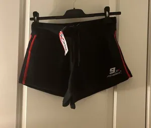 Vintage Bill Elliot #9 CHASE Authentics NASCAR Shorts Black Red Womens Juniors M thumbnail 1