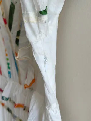 Farm Rio Mixed Off-White Prints Midi Dress, Size Large, NWT thumbnail 15