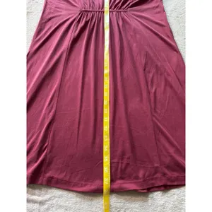 Anthropologie By Maeve Dress Cara Cowl Neck‎ Shift Red Size Large NWT thumbnail 6