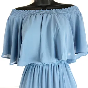 SHOW ME YOUR MUMU Coastal Blue Hacienda Maxi Dress Small thumbnail 3