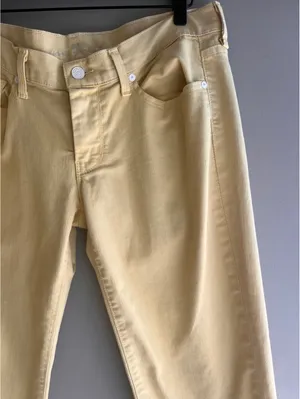 Seven For All Mankind Yellow Jeans Tall 31 thumbnail 4