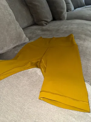 Lululemon High-Waist Mustard Women’s Bike Shorts thumbnail 2