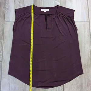 Loft Slitneck Sleeveless Top | Loft Loose fit Sleeveless Shirt thumbnail 10