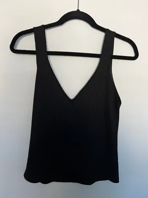 ZARA Cropped Black Top thumbnail 1
