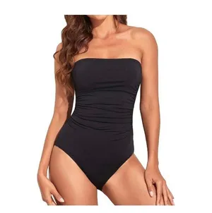 Holipick - 1 pc. Tummy Control Strapless Bandeau Slimming Halter swimsuit - NWT thumbnail 4
