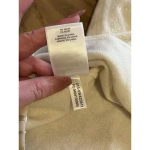 Tommy Bahama Women Size XL Sweater Gold Sparkle Cashmere/Wool Blend‎ Designer thumbnail 9