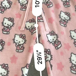 Hello Kitty Pink Cartoon Pajama Bottoms size M junior thumbnail 3