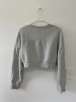 Aerie Offline Gray Cropped Sweatshirt- Size Small thumbnail 3