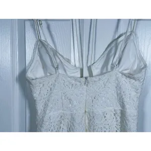 Selfie Leslie Floral Lace Tie Bust Mini Dress Medium White Coquette Bridal Event thumbnail 5