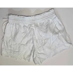 J Crew 100% Linen Side Tie Pull On Hi-Rise Shorts G4710 White XS thumbnail 4