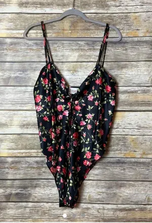 Intimate Moods teddy floral bodysuit thumbnail 1