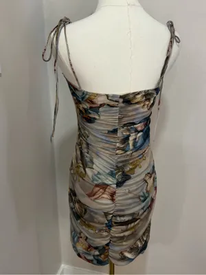 12th Tribe Renaissance Art Print‎ Ruched Mesh Mini Dress Medium thumbnail 3