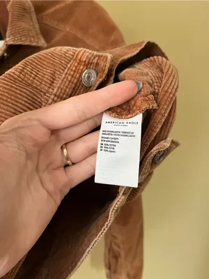 American Eagle Outfitters Rust Corduroy Cropped Jacket thumbnail 5