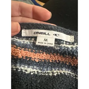 O'Neill | NWT Women's Blue Pink White Montauk Surf Stripe Flowy Sweater‎ Tank, M thumbnail 6