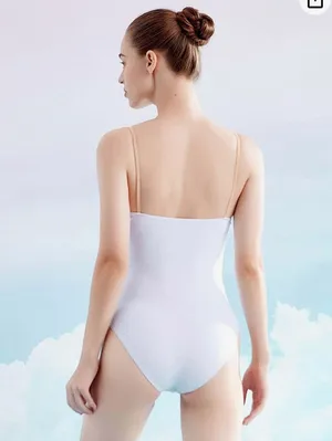 Women's Dance Leotards Camisole Cotton Ballet Bodysuit thumbnail 2