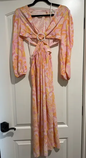 Maxi Floral Miss Selfridge beach thumbnail 3
