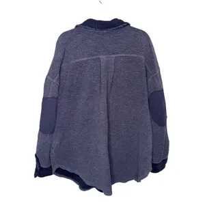 Free People Ruby Jacket Women Large Blue Excellent Fleece Shacket OB1154245 thumbnail 5