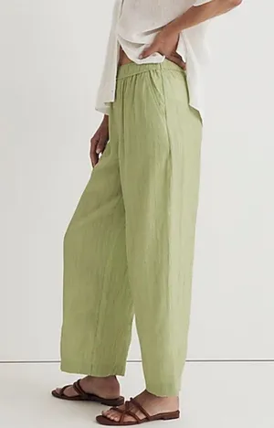 Madewell Crinkle Crepe Straight Leg Crop Pants thumbnail 7