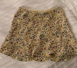 Yellow print reformation skirt thumbnail 1