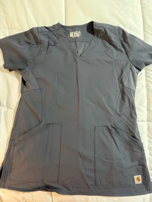Grey carhartt scrub set Small top/XS bottoms thumbnail 2